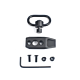 Rebel Precision KeyMod Push Button Sling Mount