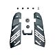 CTM Fuku-2 Frame CNC Aluminium Accessories Full Set (AAP-01/C) - Black