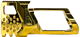 CTM AAP-01/C FUKU-2 CNC UPPER Compensator S - Electroplated Gold