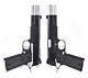 Vorsk VP-X Gas Blowback Pistol - Black/Chrome Double Pack