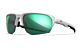 Wiley X JAKL - White Frame - CAPTIVATE Polarised Green Mirror Lenses