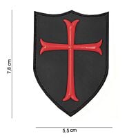 101 Crusader 3D PVC Patch - Red
