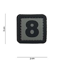 101 "8" Number 3D PVC Patch