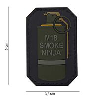 101 M-18 Smoke Ninja 3D PVC Patch
