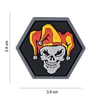 101 Joker Skull Hexagon 3D PVC Patch