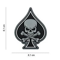 101 Ace of Spades Skull And Bones 3D PVC Patch