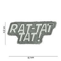 101 Rat-Tat-Tat 3D PVC Patch - Grey