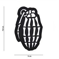 101 Bones Grenade 3D PVC Patch