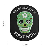 101 First Nine Day of the Dead 3D PVC Patch - Green