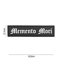 101 Memento Mori 3D PVC Patch - Black/White