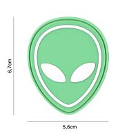101 Alien 3D PVC Patch - Green