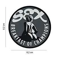 101 Sex Breakfast Of Champions 3D PVC Patch