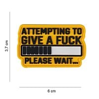 101 Attempting To Give A Fuck 3D PVC Patch