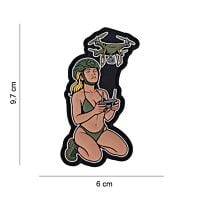 101 Drone Army Chick 3D PVC Patch