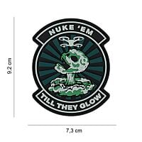 101 Nuke 'Em Till They Glow Drone 3D PVC Patch