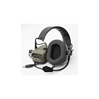 Earmor M32 Electronic Hearing Protector With Coms Green