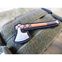 JTG Viking Northmen Axe 3D Rubber Patch - Full Colour