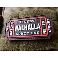 JTG Large Walhalla Ticket Rubber Patch