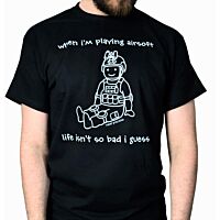 Rebel "Life Isn't So Bad" Airsoft T-Shirt - Black