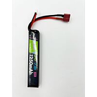 Rebel Battery - 1250mAh Lipo 7.4V 20C Stick - Deans 