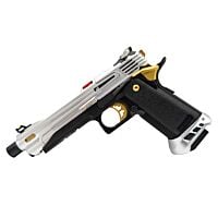 Custom Tokyo Marui Hi-Capa Build (+ Small Hard Case) - Quick Silver