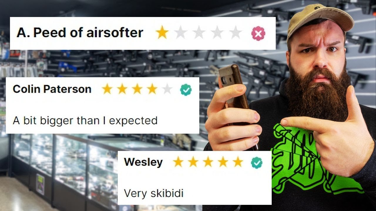 Reading Unhinged Reviews of Our Airsoft/Paintball Store