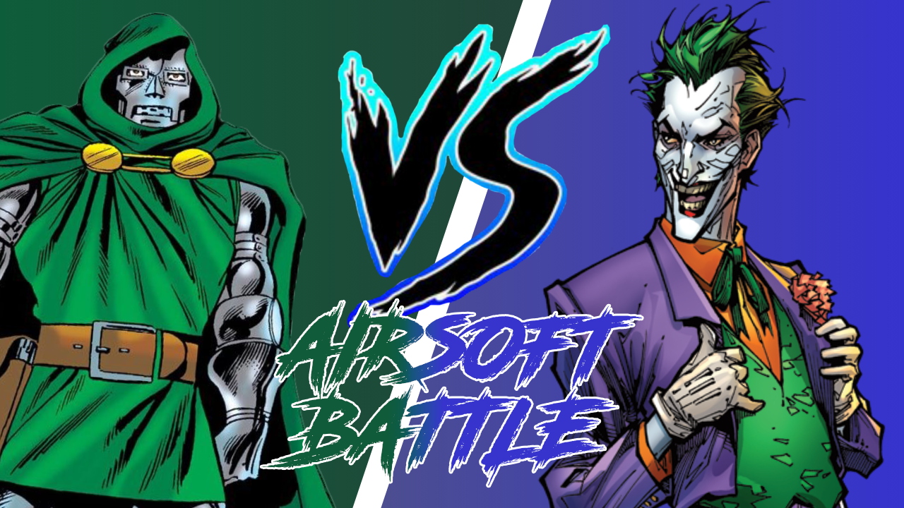 Dr Doom  vs. Joker: Airsoft Pistol Battle