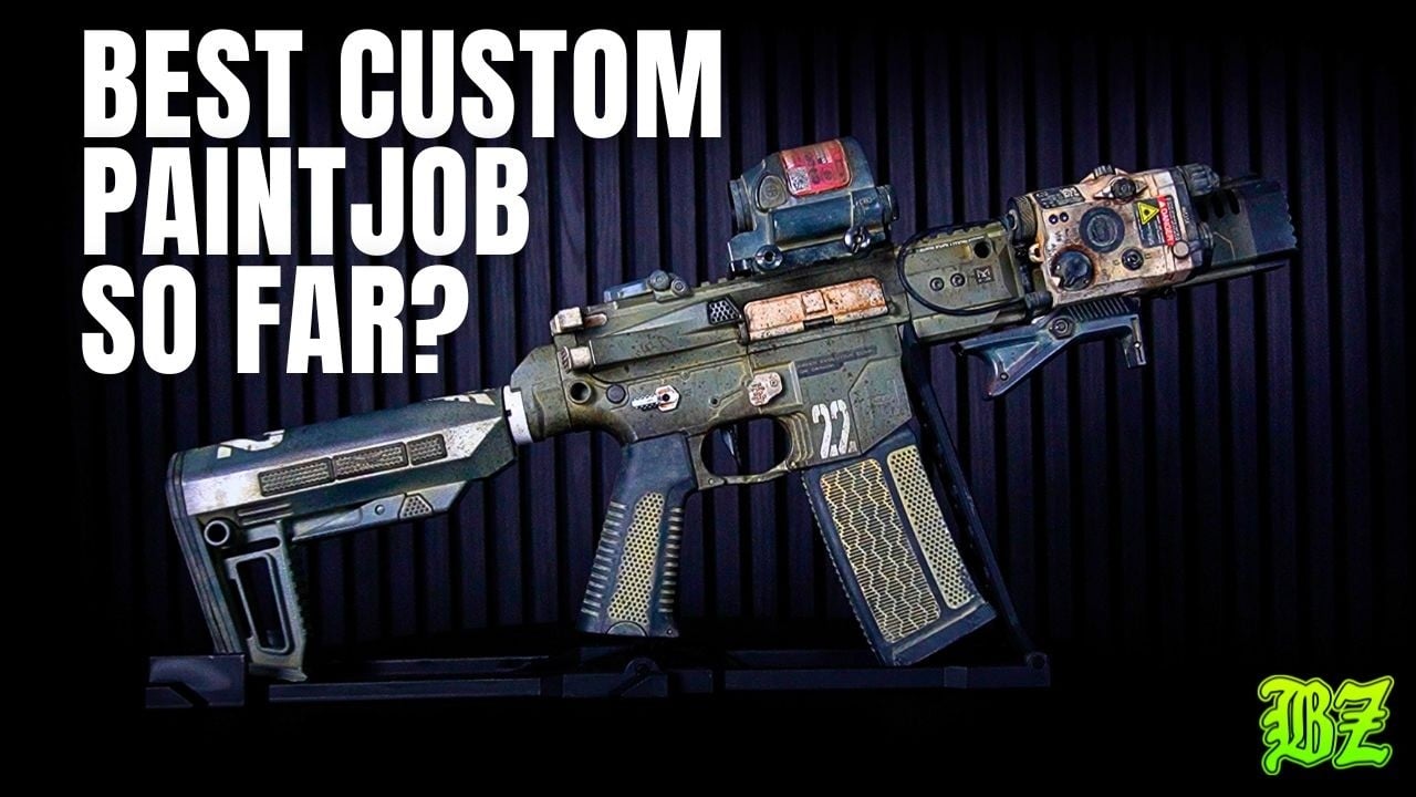 The Paintwork on This Custom Airsoft RIF is AMAZING